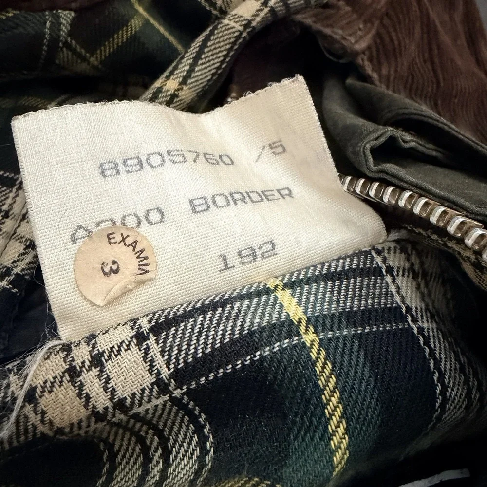 Vintage Barbour A200 Border Wax Jacket C42/107CM Sage Green Country England 80s